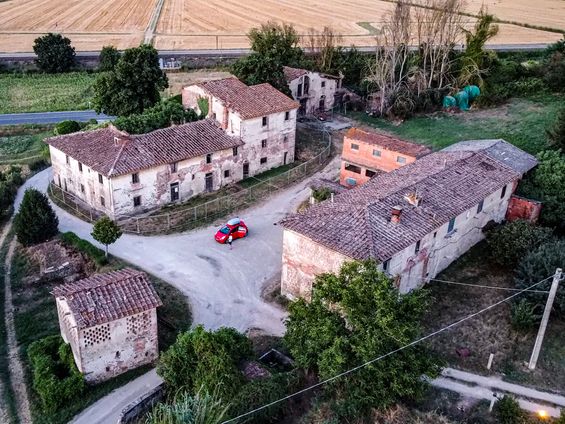 Verlaten dorp Toscane